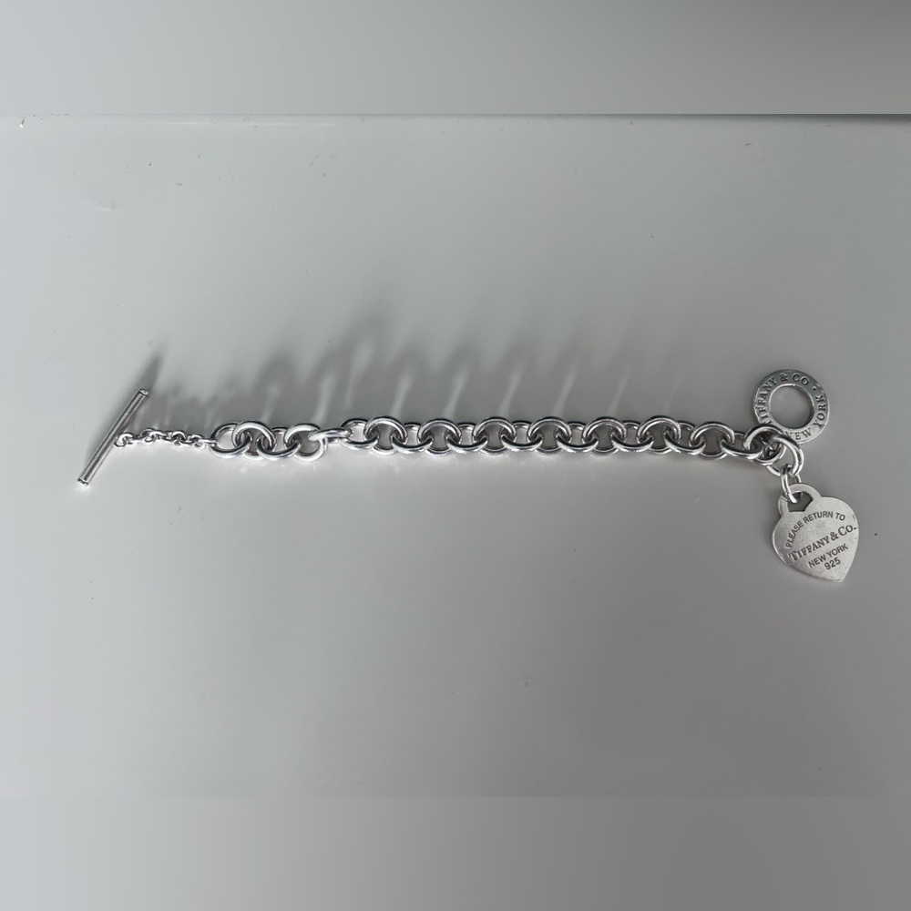 RETURN TO TIFFANY HEART TAG BRACELET SILVER